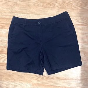 Loft Navy Cotton Shorts